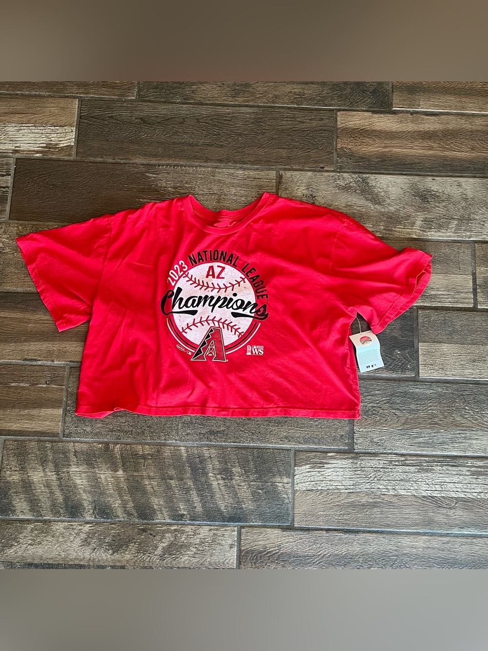 Arizona Diamondbacks 2023 National League Champions Majestic cropped  t-shirt M